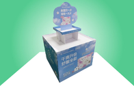 Toda a exposição redonda da pálete do cartão da mostra reciclável para promover a almofada sanitária